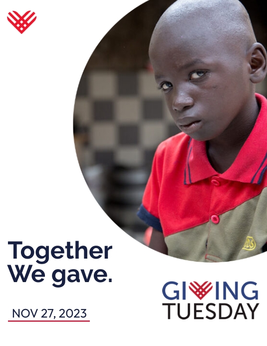 Giving Tuesday Flyer Template Рекламная листовка (US Letter)