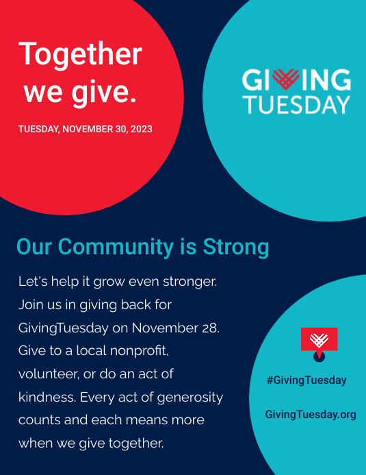 Giving Tuesday Flyer Template PosterMyWall