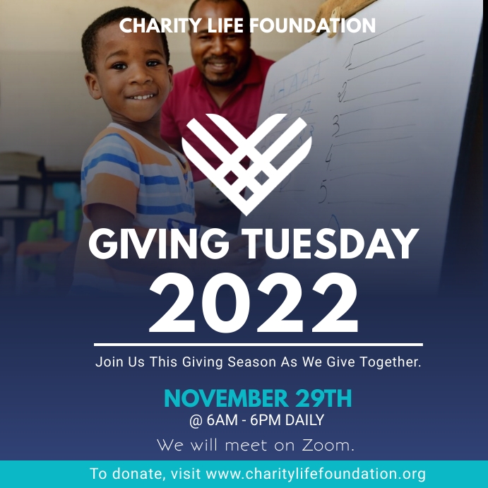 Giving Tuesday Fundraising Flyer Template Carré (1:1)