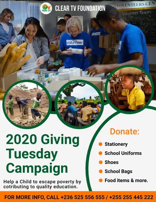 Giving Tuesday 2025 Flyer Free Download