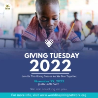 Giving Tuesday Fundraising Flyer Template Square (1:1)