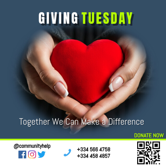 Giving Tuesday Instagram Post Template PosterMyWall