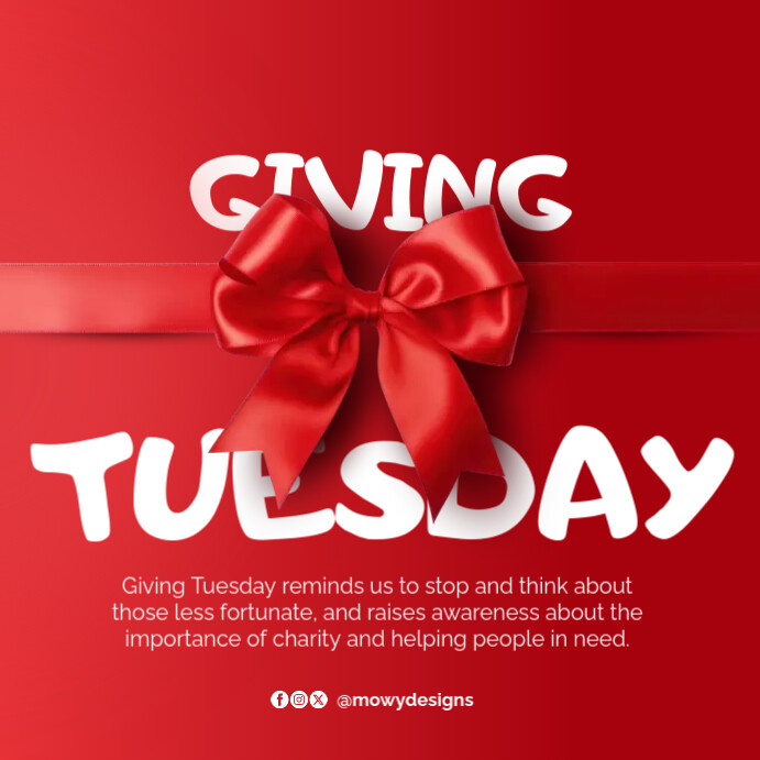 Giving Tuesday Instagram Post Template PosterMyWall