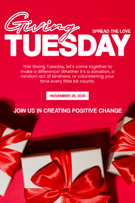 Giving Tuesday Poster Template | PosterMyWall