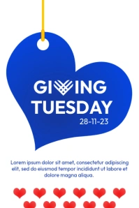 Giving tuesday poster Iphosta template