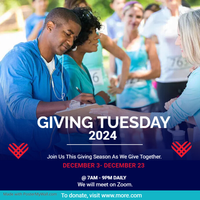 Giving Tuesday Social Media Flyer Template PosterMyWall