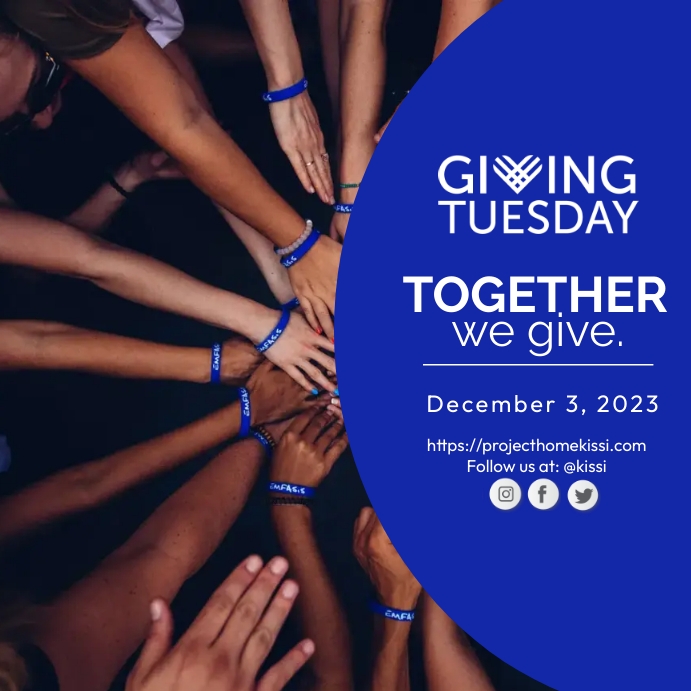 Giving Tuesday Social Media Flyer Publicação no Instagram template