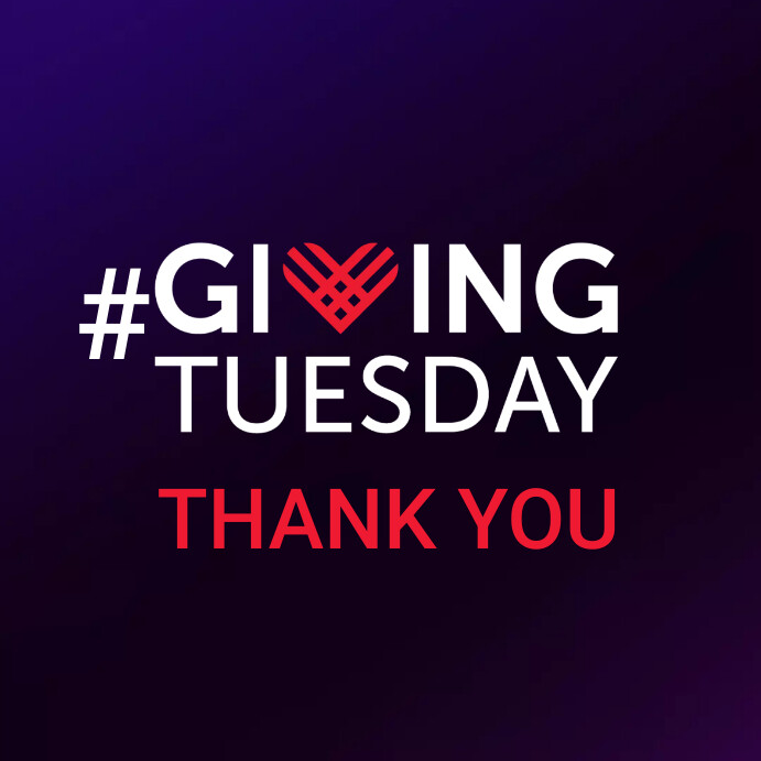 Giving Tuesday Thank You Poster Template Сообщение Instagram