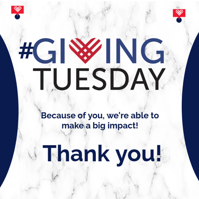 Giving Tuesday Thank You Poster Template PosterMyWall