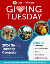 GivingTuesday Fundraising Flyer template