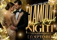 GLAMOUR ROYAL PROM NIGHT A4 template