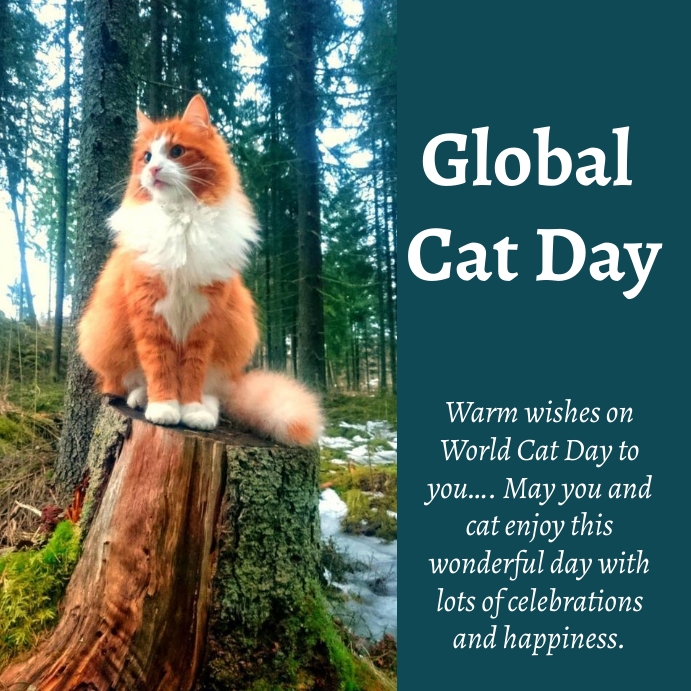 global cat day Template PosterMyWall