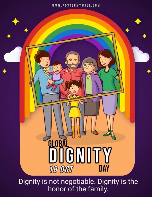 Signity Poster Global Dignity Day Template | PosterMyWall