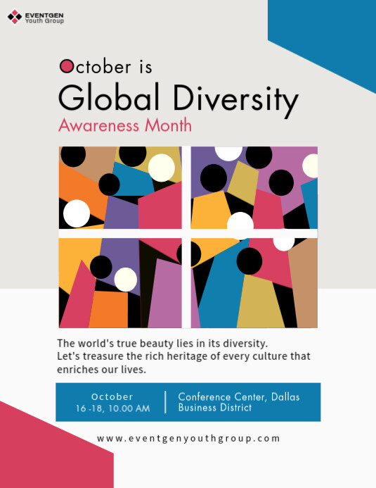 Global Diversity Awareness Template PosterMyWall