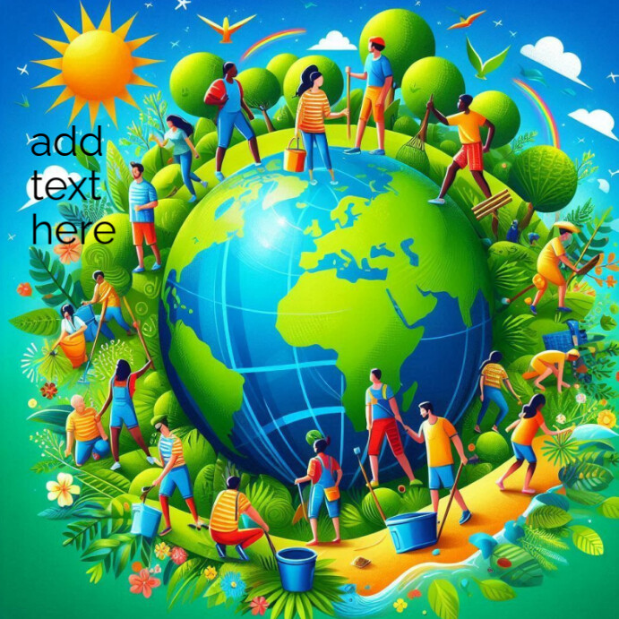 Copy of Global Environmental Cleanup and Green Initiatives Illustration ...