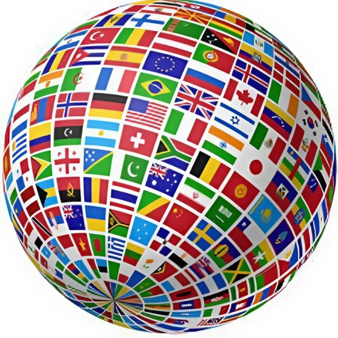 Global Flags Sphere Instagram Post template