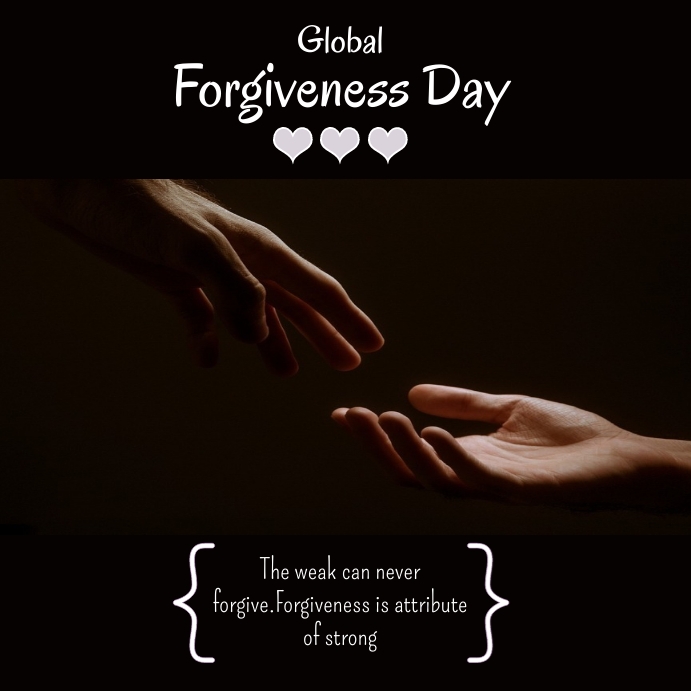 Forgiveness Abstract Post Global forgiveness day Template | PosterMyWall