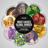 Global Hunger Causes Post Template Iphosti le-Instagram