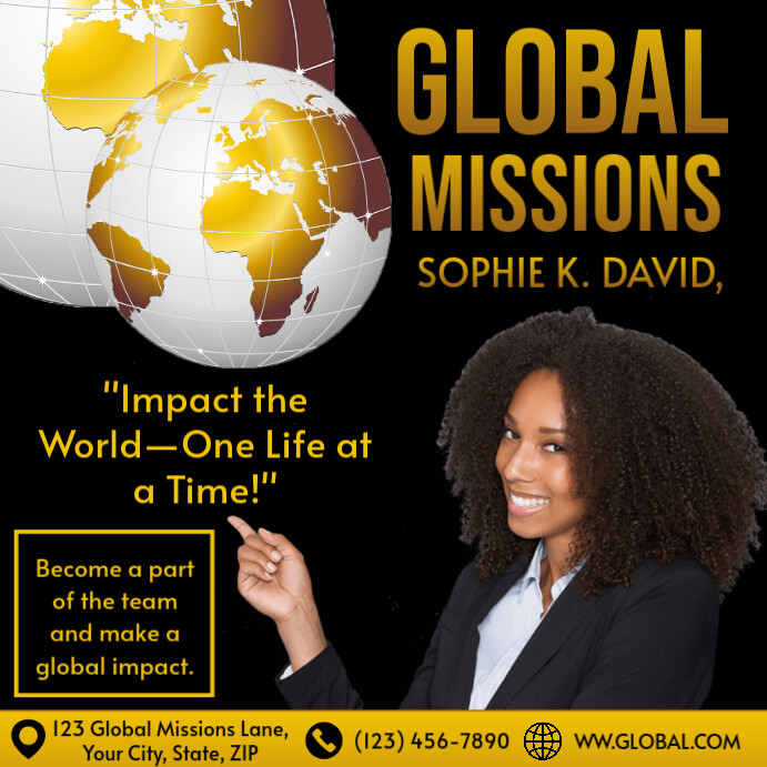 Global Missions Instagram Post template