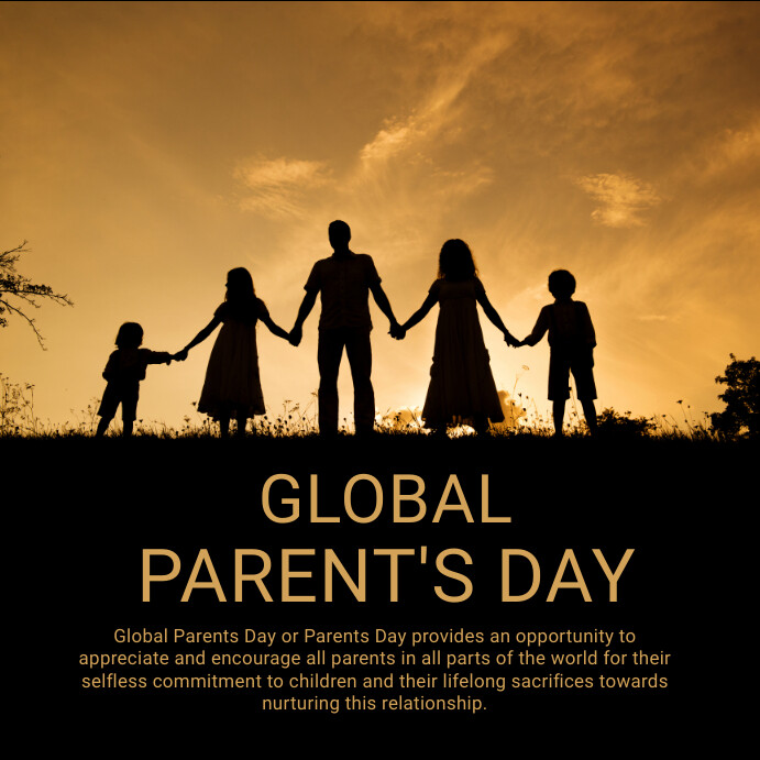 Global parents day world parents day Publicação no Instagram template