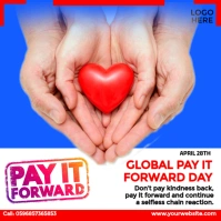 global pay it forward day Instagram-bericht template