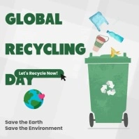Global Recycling Day Event Instagram Post template