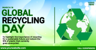 global recycling day social auf Facebook geteiltes Bild template