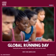 global running day Pos Instagram template