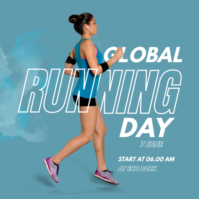 Global Running Day Event Template PosterMyWall Global Running Day Event Template PosterMyWall