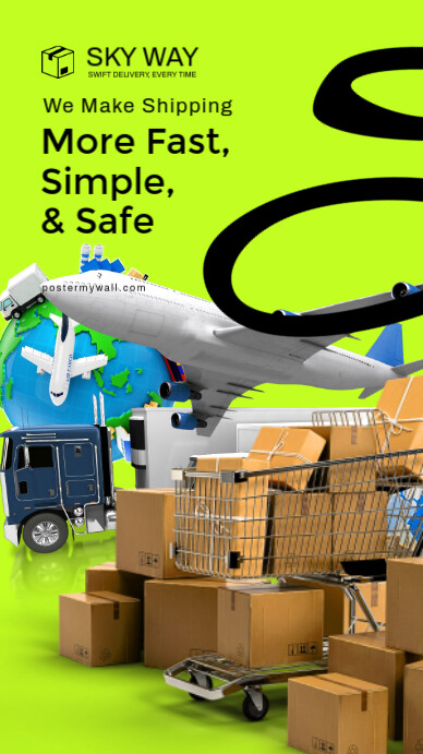 Global Shipping Services Digital Display (9:16) template