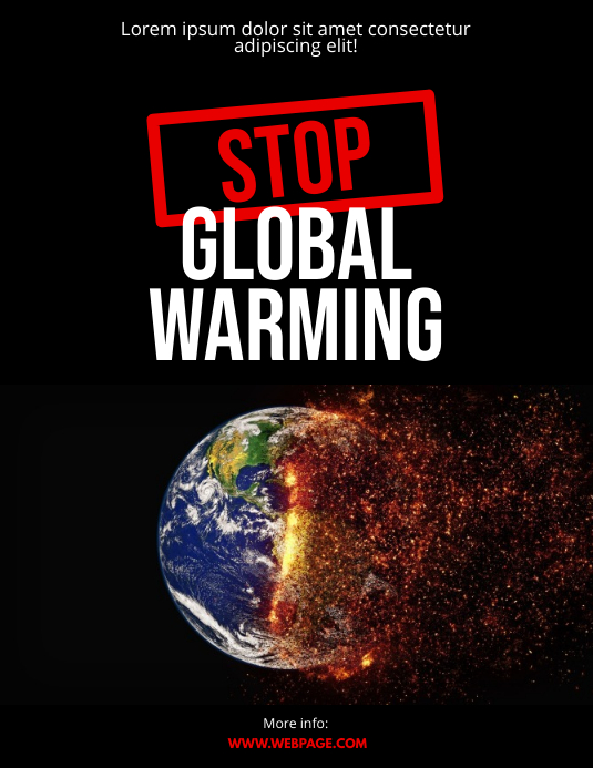 Global Warming Flyer Design Template Postermywall