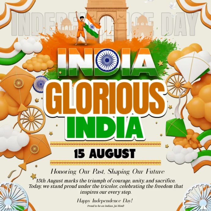 Copy of Glorious India: Freedom Celebration | PosterMyWall