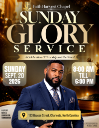 Sort Church Service Flyer Template