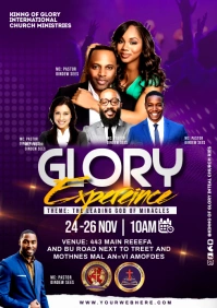 glory experience A4 template