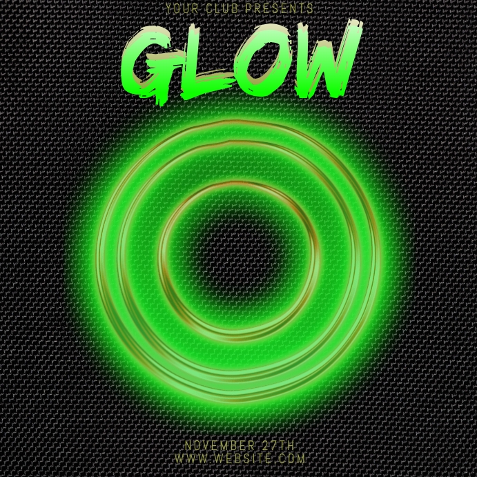 GLOW EVENT TEMPLATE Instagram Post