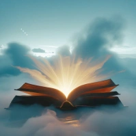 glowing book  magical book Instagram 帖子 template