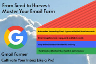 Gmail farmer Poster template