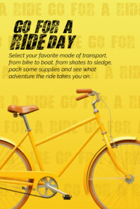 go for a ride day Template | PosterMyWall