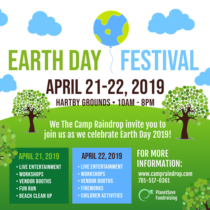 Go Green Earth Day Community Event Invite Instagram 帖子 template