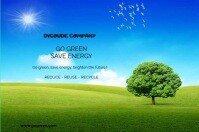 Go Green Poster template