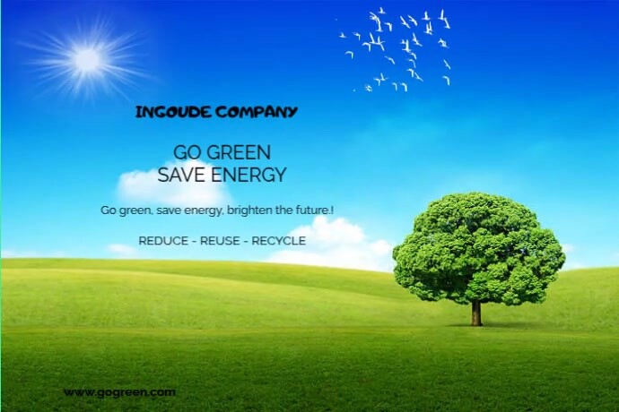 Go Green Poster Template | PosterMyWall