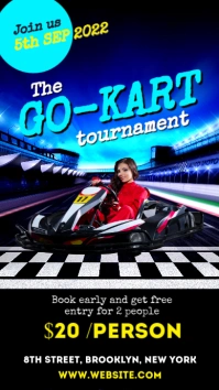 Go kart tournament Instagram Story template