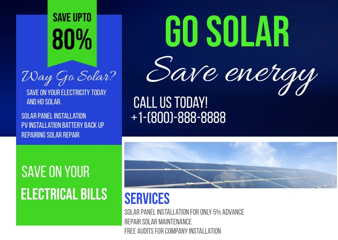 Go solar Template | PosterMyWall