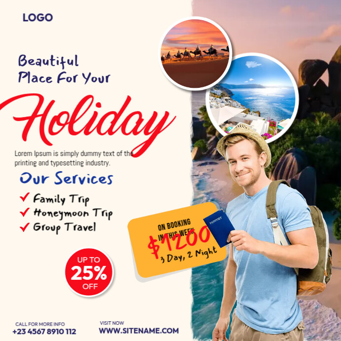 Place Ad Examples Go To Beautiful Place Ads Template | PosterMyWall