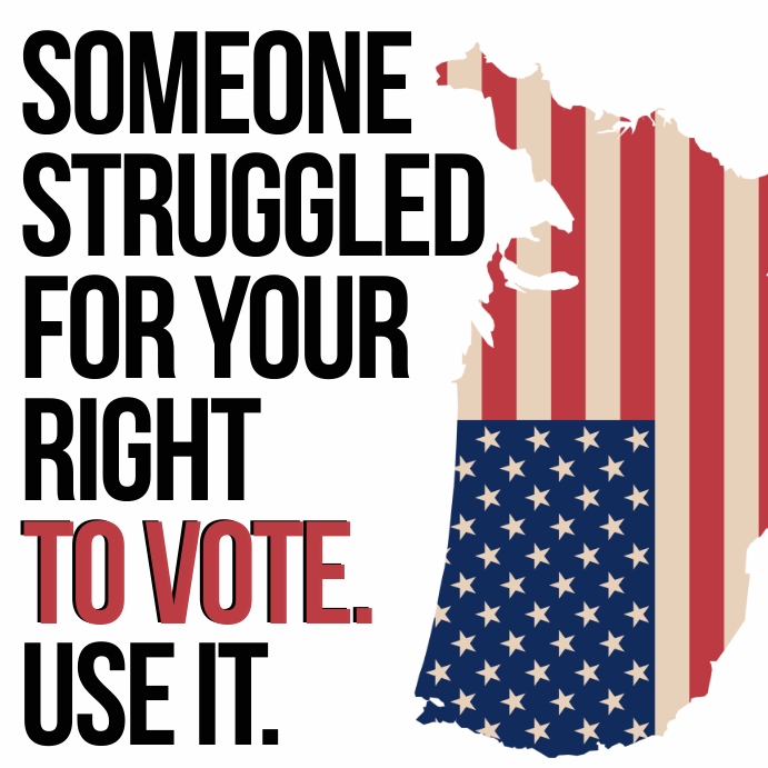 Go Vote! Message Instagram template
