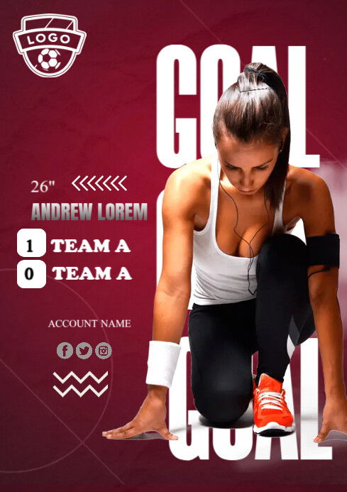 Goal Flyer Examples Goal Ads Template | PosterMyWall