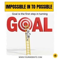 Goal And Success  Instagram Post template