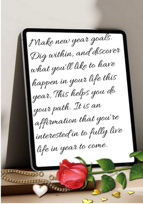 Copy of Goals for the year | PosterMyWall
