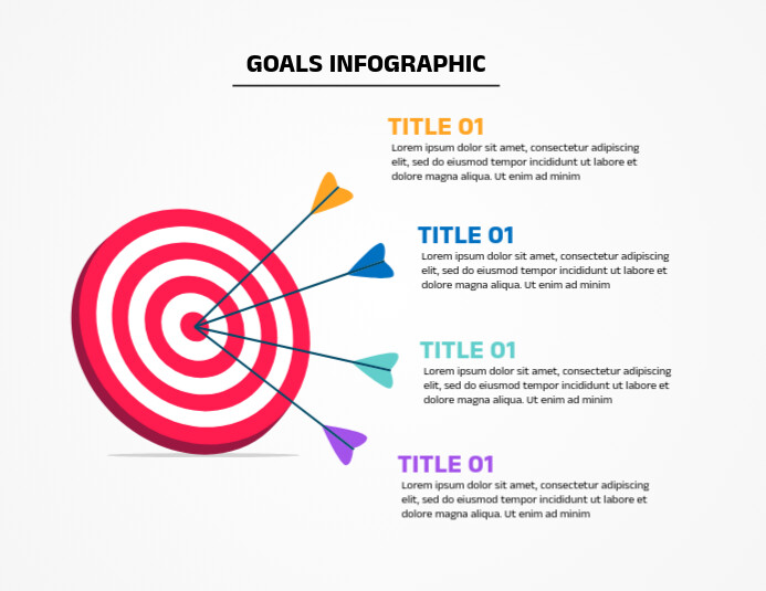 Goal Flyer Examples Goals Infographic Template | PosterMyWall