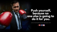 Goals Quotes Motivation Message Life Coach Facebook Cover Video (16:9) template